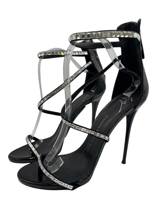 Giuseppe Zanotti Design Shoe Size 40 Black Patent Leather Stiletto Heels Black / 40
