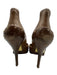Gucci Shoe Size 9 Brown Leather Pointed Toe Stiletto Studded Pumps Brown / 9