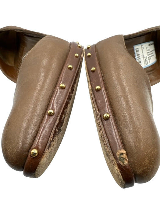 Gucci Shoe Size 9 Brown Leather Pointed Toe Stiletto Studded Pumps Brown / 9