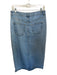 Mango Size S Light Wash Cotton High Waist Slit Denim Maxi Skirt Light Wash / S