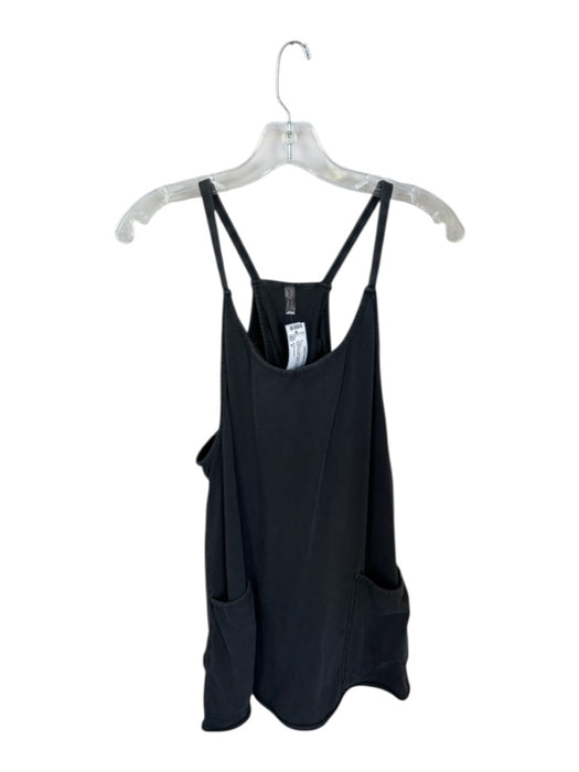 FP Movement Size S Charcoal Cotton Blend Spaghetti Strap Built in Shorts Dress Charcoal / S