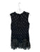 Rebecca Taylor Size 6 Black & Gold Silk Blend Feather Print Tiered Dress Black & Gold / 6