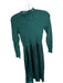 Taylor Size M Forest Green Rayon Blend Long Sleeve Ribbed Maxi Mixed Media Dress Forest Green / M
