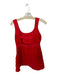 Maeve Size 8P Tomato Cotton Sleeveless Textured Low Back Side Zip Dress Tomato / 8P