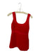 Maeve Size 8P Tomato Cotton Sleeveless Textured Low Back Side Zip Dress Tomato / 8P