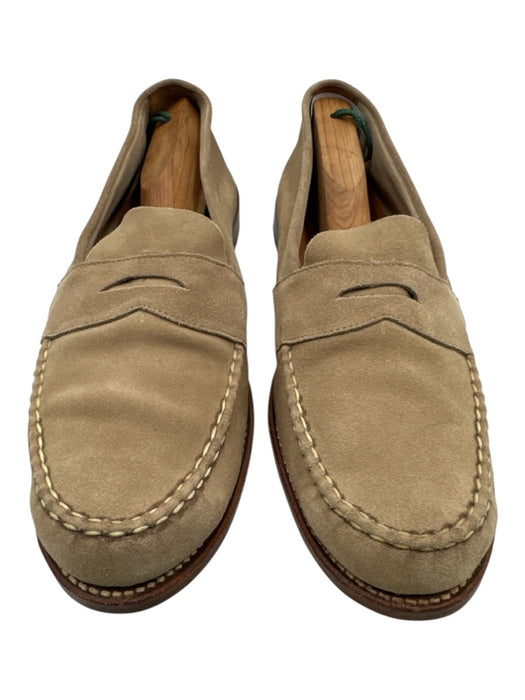 Allen Edmonds Shoe Size 13 Like New Beige Suede Solid Loafer Dress Men's Shoes Beige / 13