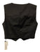 Commense Size XS Black Poly Blend Zip & Button Asymmetic Wrap Detail Pants Set Black / XS