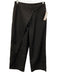 Commense Size XS Black Poly Blend Zip & Button Asymmetic Wrap Detail Pants Set Black / XS