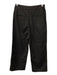 Commense Size XS Black Poly Blend Zip & Button Asymmetic Wrap Detail Pants Set Black / XS