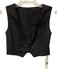 Commense Size XS Black Poly Blend Zip & Button Asymmetic Wrap Detail Pants Set Black / XS