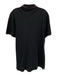 Burberry Size XXL Black Cotton Solid Polo Men's Short Sleeve Black / XXL
