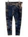 Purple - Brand NWT Size 36 Blue & Gray Cotton Blend Tye Dye Skinny Jean Pants Blue & Gray / 36