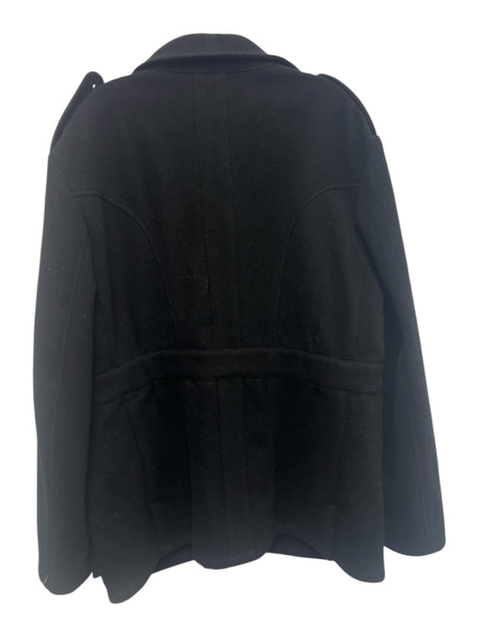 Polo Size XXL Black Wool Solid Military Button up Men's Jacket Black / XXL