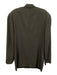 Giorgio Armani Olive Green & Multi Wool All Over Print Double Breasted Blazer Olive Green & Multi / 40L