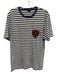 Diesel Size Est M Blue & White Cotton Striped T shirt Crew Men's Short Sleeve Blue & White / Est M