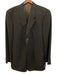 Giorgio Armani Black & Brown Wool All Over Print 3 button Men's Suit Black & Brown / 44