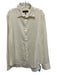Rag & Bone Size XL Off White Cotton Blend Solid Button Up Long Sleeve Shirt Off White / XL
