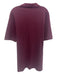 Burberry Size L Dark Red Cotton Solid Polo Men's Short Sleeve Dark Red / L