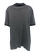 Burberry Size XXL Gray Cotton Solid Polo Men's Short Sleeve Gray / XXL