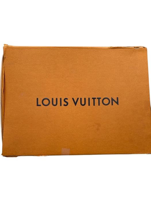 Louis Vuitton Shoe Size 40 Black & Brown Suede Leather Monogram Low Top Sneakers Black & Brown / 40