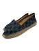 Gucci Shoe Size 41 Blue Denim Espadrille Monogram Flats Blue / 41
