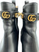 Gucci Shoe Size 41 Black Leather Rhinestone Chelsea Block Heel Ankle Booties Black / 41