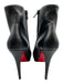 Christian Louboutin Shoe Size 42 Black Leather Side Zip Stilletto Ankle Booties Black / 42