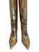 Jimmy Choo Shoe Size 42 Rosegold Leather Croc Embossed Knee High Heel Boots Rosegold / 42