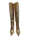 Jimmy Choo Shoe Size 42 Rosegold Leather Croc Embossed Knee High Heel Boots Rosegold / 42