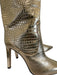 Jimmy Choo Shoe Size 42 Rosegold Leather Croc Embossed Knee High Heel Boots Rosegold / 42