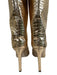 Jimmy Choo Shoe Size 42 Rosegold Leather Croc Embossed Knee High Heel Boots Rosegold / 42