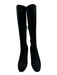 Christian Louboutin Shoe Size 42 Black Suede Knee High Block Heel Side Zip Boots Black / 42
