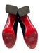 Christian Louboutin Shoe Size 42 Black Suede Knee High Block Heel Side Zip Boots Black / 42