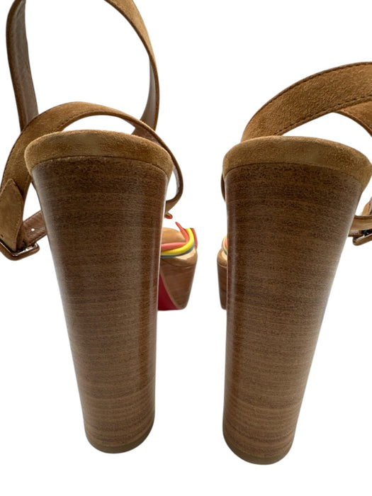 Christian Louboutin Shoe Size 42 Tan & multi Leather Leather Braided Sandals Tan & multi / 42