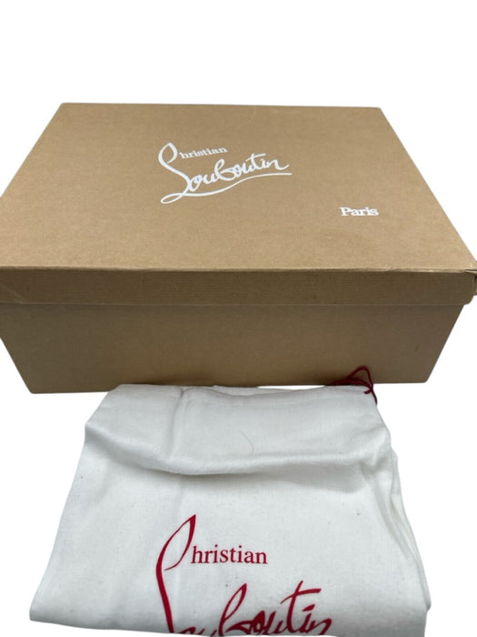 Christian Louboutin Shoe Size 42 White, Blue, Red Leather Low Top Sneakers White, Blue, Red / 42