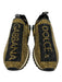 Dolce & Gabbana Shoe Size 41 Gold & Black Synthetic Rhinestone Logo Sneakers Gold & Black / 41