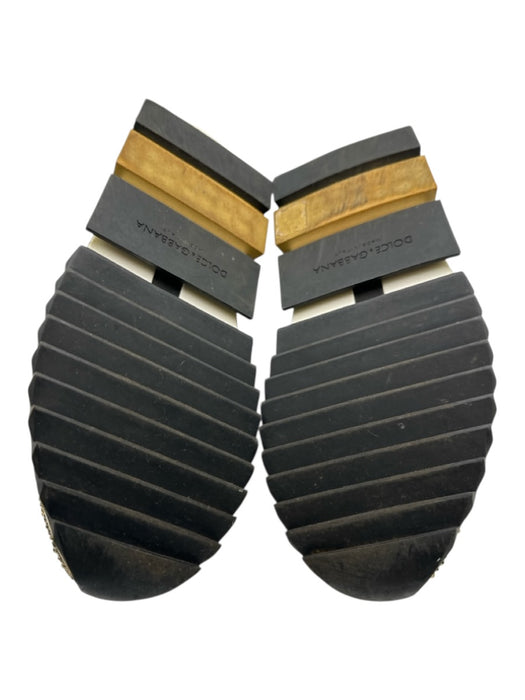 Dolce & Gabbana Shoe Size 41 Gold & Black Synthetic Rhinestone Logo Sneakers Gold & Black / 41