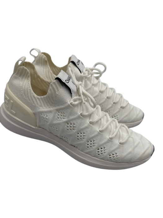 Chanel Shoe Size 41 Off White Synthetic Elastane Low Top Box Inc. Sneakers Off White / 41