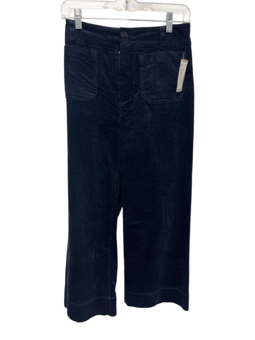 Maeve by ANTHROPOLGIE Size 25 Navy Blue Cotton Blend High Rise Corduroy Pants Navy Blue / 25