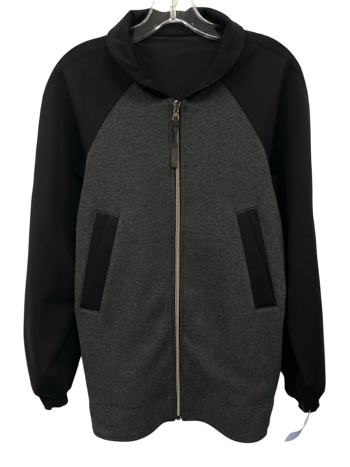 Lululemon AS IS Size Est M Black Synthetic Solid Zip UP Athleisure Men's Jacket Black / Est M