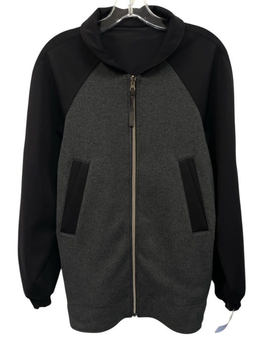 Lululemon AS IS Size Est M Black Synthetic Solid Zip UP Athleisure Men's Jacket Black / Est M