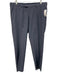 Boss Size 32 Blue Wool Blend Solid Slim Dress Men's Pants Blue / 32
