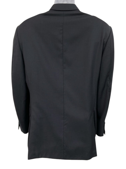 Canali Navy Wool Micro 2 Button Men's Blazer Navy / 52