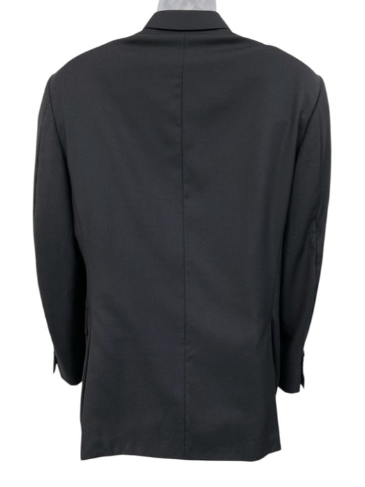 Canali Navy Wool Micro 2 Button Men's Blazer Navy / 52