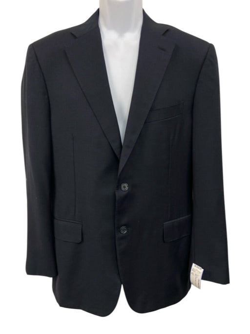 Canali Navy Wool Micro 2 Button Men's Blazer Navy / 52
