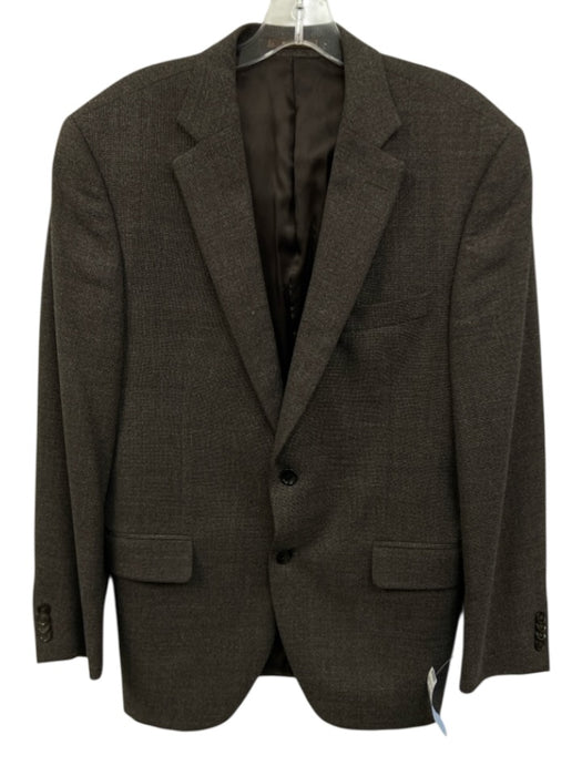 Peter Millar Brown Wool Blend Solid Men's Blazer Brown / 40R