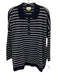 Tuckernuck Size xl/xxl Navy & white Tencel & Linen Striped Long Sleeve Top Navy & white / xl/xxl