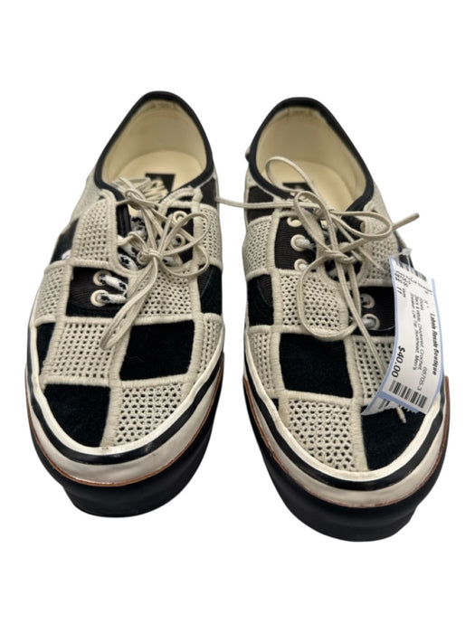 Vans Shoe Size 11 Black & White Checkered Crochet Sneaker Low Top Men's Shoes Black & White / 11