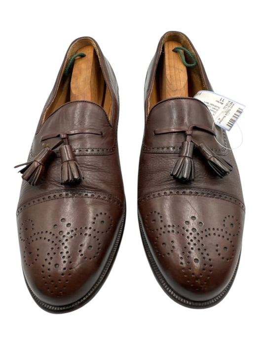 Mezlan Shoe Size 11 Brown Leather Broguing Dress Tassel Men's Shoes Brown / 11
