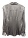 Antonio Melani Size S Silver Silk Blend Long Sleeve Button Down Top Silver / S